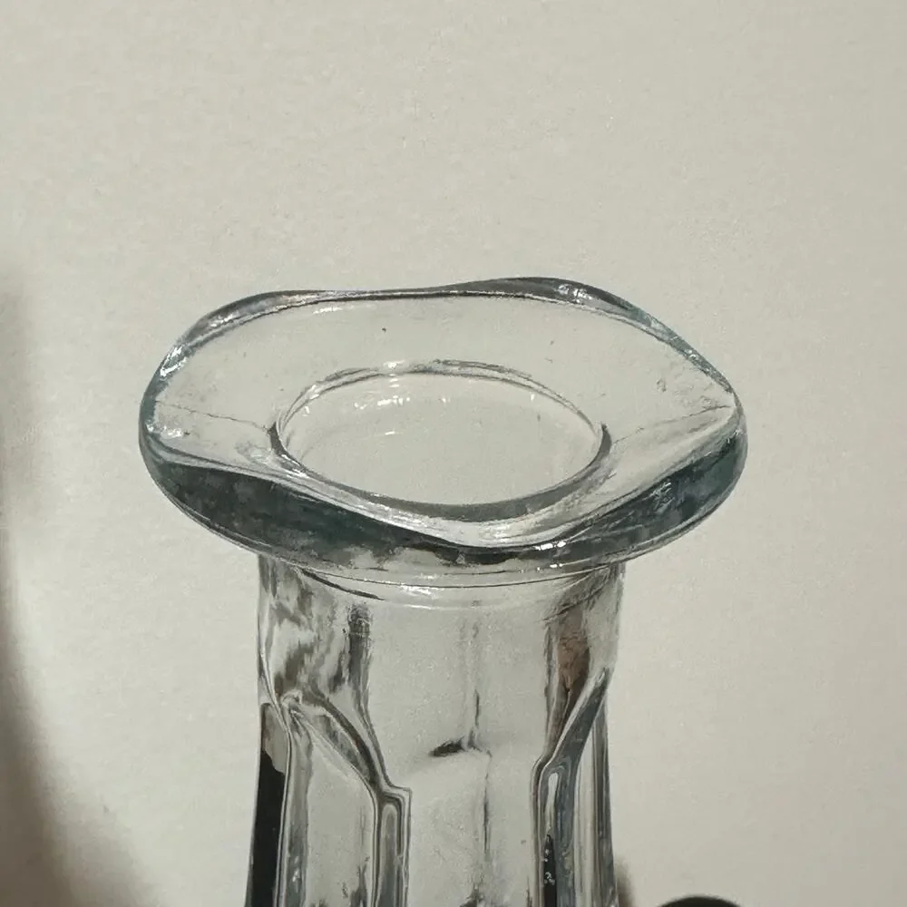 Vintage Anchor Hocking Wexford Crystal Glass Decanter With Stopper